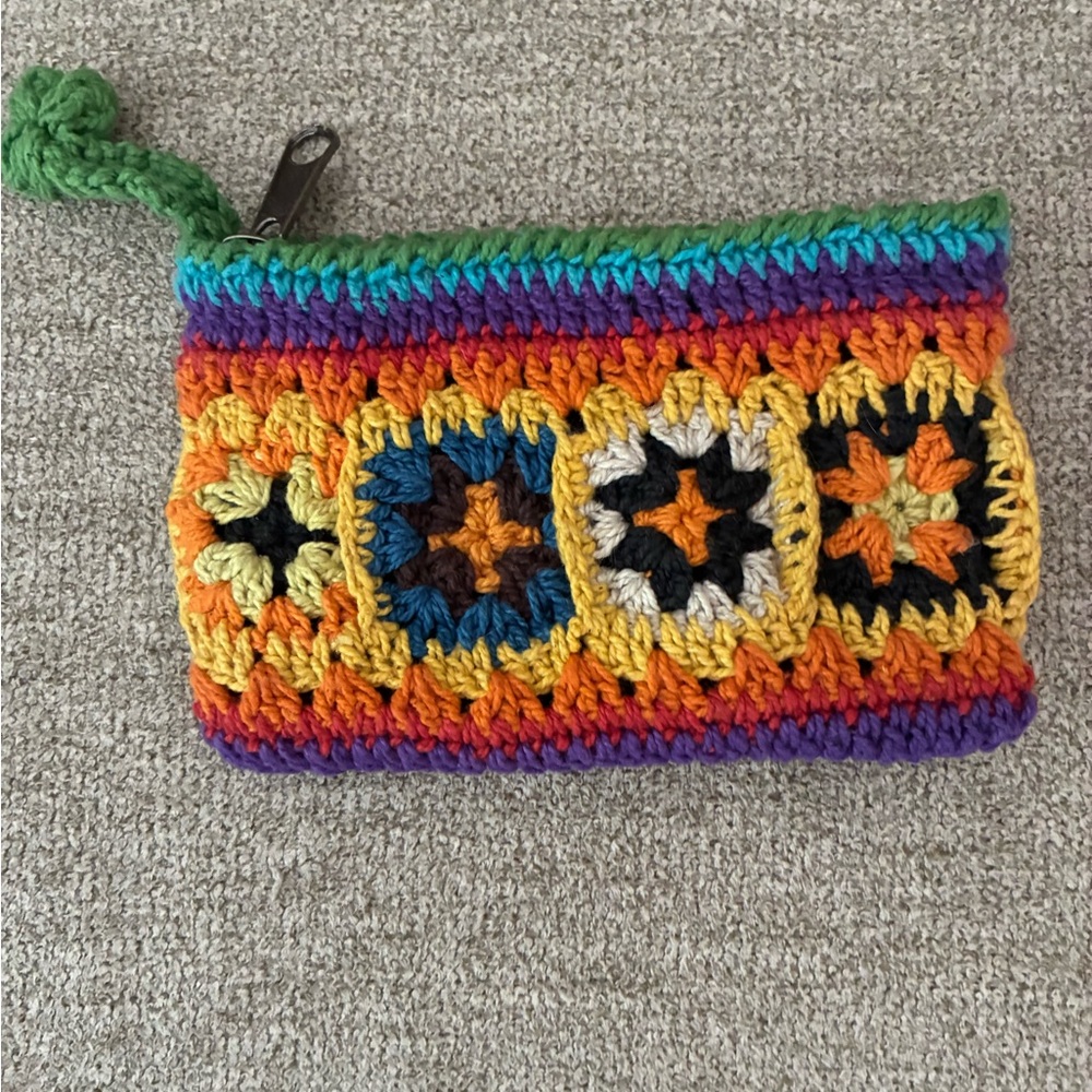 Crochet coin purse